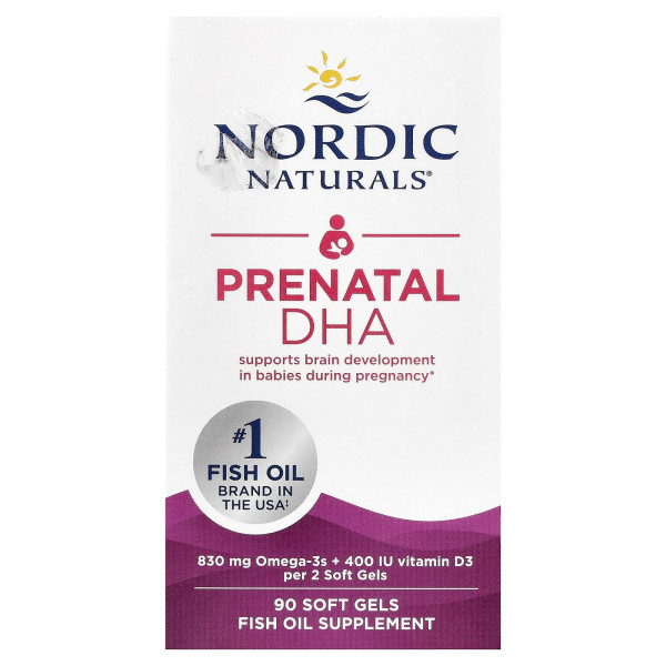 Рыбий жир для беременных Nordic Naturals (Prenatal DHA) 
