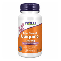 Убіхінол NOW Foods  (Ubiquinol) 200 мг 60 капсул