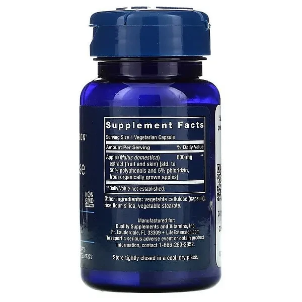 Поліфеноли яблучні Life Extension (AppleWise Polyphenol) 600 мг 30 капсул