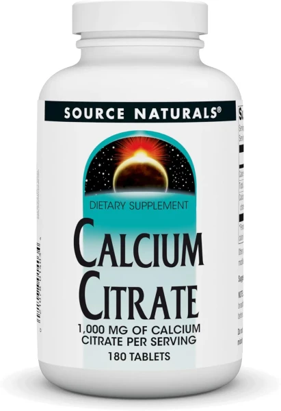 Кальцій цитрат Source Naturals  (Calcium citrate) 180 таблеток
