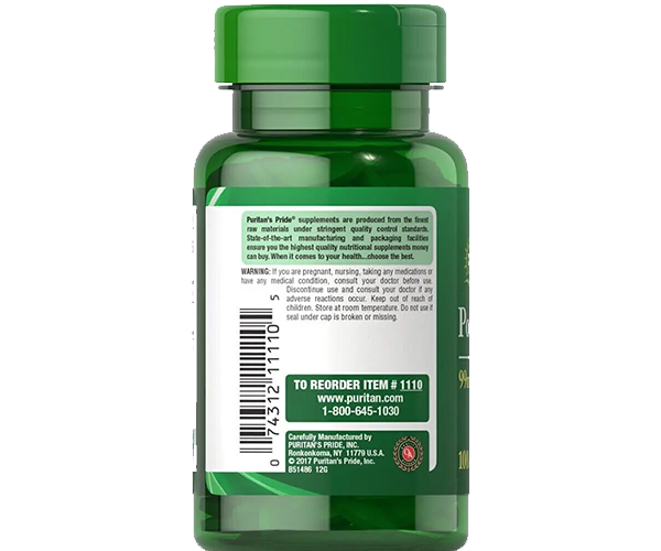 Калий Puritan's Pride (Potassium) 99 мг 100 капсул
