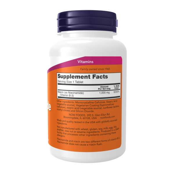 Ніацинамід Now Foods (Niacinamide) 1000 мг 90 таблеток