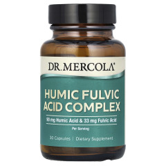 Фульвові та гумінові кислоти Dr. Mercola  (Humic Fulvic Acid Complex) 30 капсул