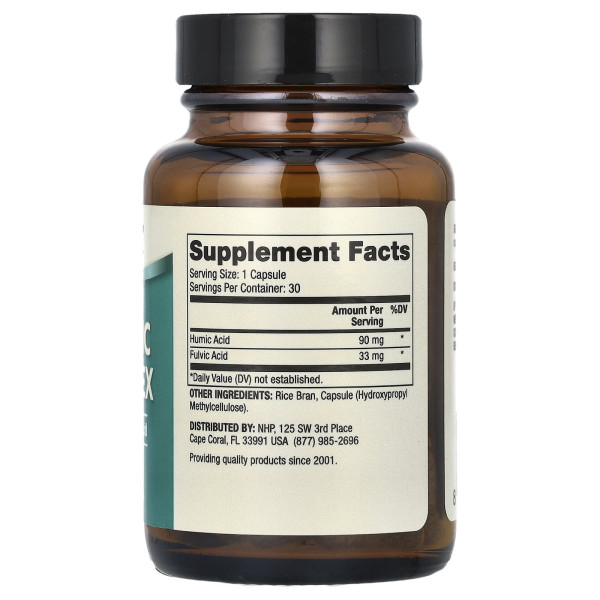 Фульвові та гумінові кислоти Dr. Mercola  (Humic Fulvic Acid Complex) 30 капсул