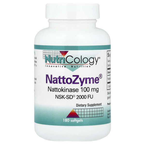 НаттоЗим Nutricology (NattoZyme) 100 мг 180 капсул