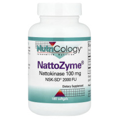 НаттоЗим Nutricology (NattoZyme) 100 мг 180 капсул