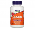 Вітамін C та аскорбат кальцію з біофлавоноїдами NOW Foods  (Calcium Ascorbate-C) 500 мг 