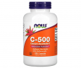 Вітамін C та аскорбат кальцію з біофлавоноїдами NOW Foods  (Calcium Ascorbate-C) 500 мг 