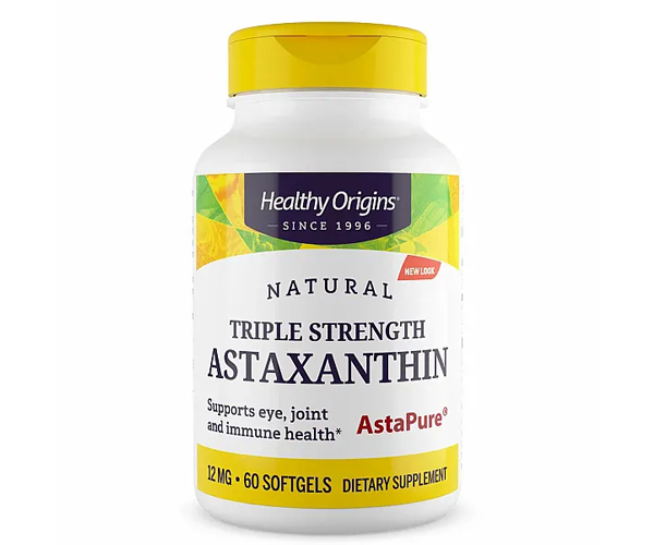 Астаксантин потрійної сили Healthy Origins (Astaxanthin) 12 мг 