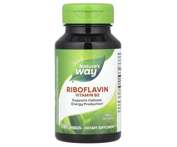 Витамин B2 рибофлавин Nature's Way (Vitamin B2, riboflavin) 100 мг 100 капсул