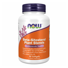 Бета-ситостерин растительные стеролы Now Foods (Beta-Sitosterol Plant Sterols) 90 капсул