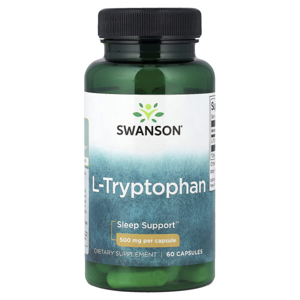 Триптофан Swanson (L-Tryptophan) 500 мг 60 капсул