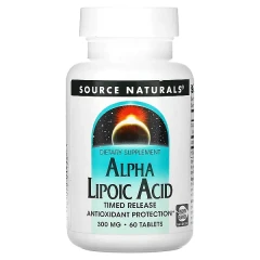 Альфа-ліпоєва кислота Source Naturals (Alpha Lipoic Acid) 300 мг 60 таблеток
