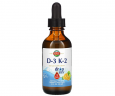 Витамины Д3 и K2 KAL (Vitamin D-3 K-2) 5000 МЕ/500 мкг 59 мл с цитрусовым вкусом
