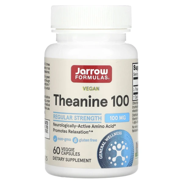 Теанин Jarrow Formulas (Theanine) 100 мг 60 капсул