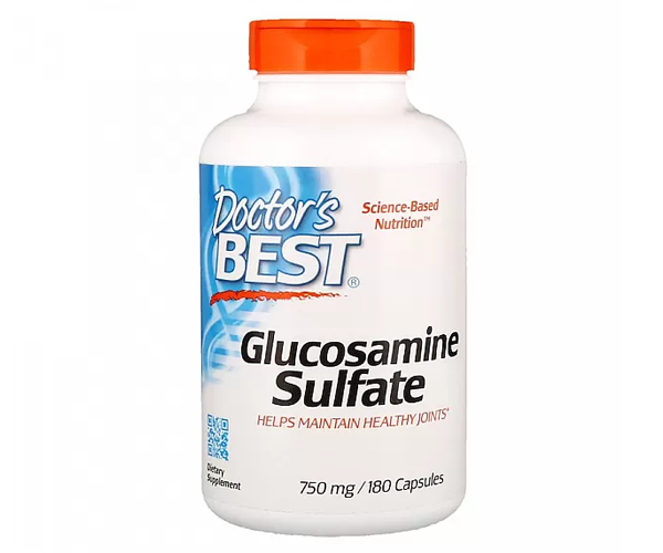 Глюкозаміну сульфат Doctor's Best  (Glucosamine Sulfate) 750 мг 180 капсул