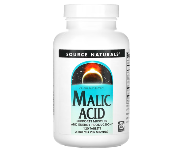 Яблучна кислота Source Naturals  (Malic Acid) 120 таблеток