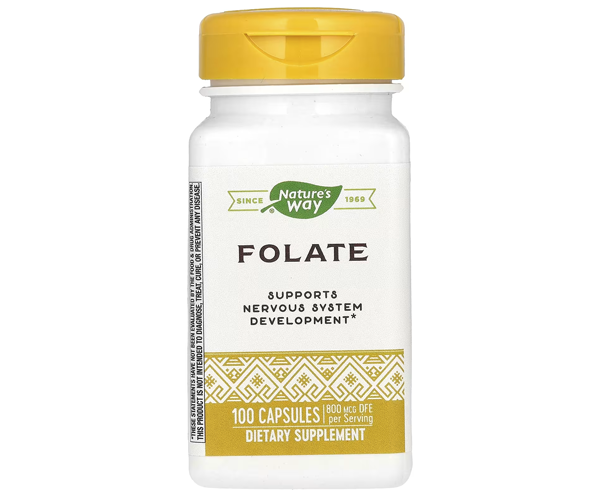 Фолиевая кислота Nature's Way (Folic acid) 800 мкг 100 капсул