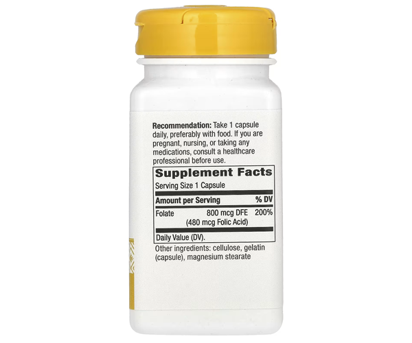Фолиевая кислота Nature's Way (Folic acid) 800 мкг 100 капсул