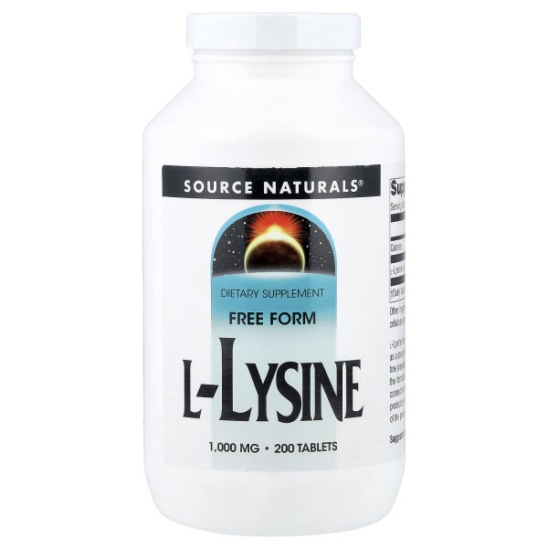 Л-Лізин Source Naturals (L-Lysine) 1000 мг 