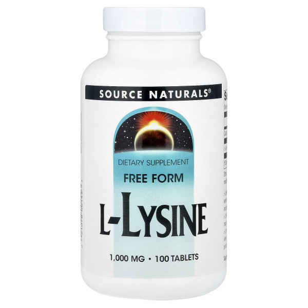 Л-Лізин Source Naturals (L-Lysine) 1000 мг 