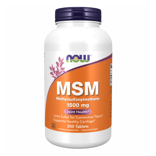 Метилсульфонилметан Now Foods (Methylsulfonylmethane) 1500 мг 200 таблеток
