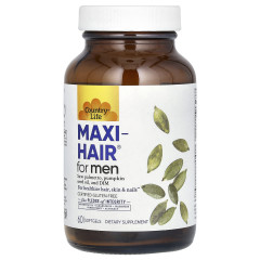 Вітаміни для шкіри та волосся чоловіків Country Life  (Maxi Hair) 60 капсул