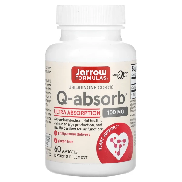 Кофермент Q10 Jarrow Formulas (Q-absorb) 100 мг 60 капсул