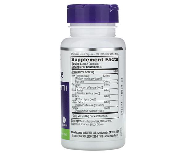 Расторопша Natrol (Milk Thistle) 262.5 мг 60 капсул