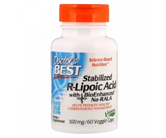 R-липоевая кислота Doctor's Best (R-Lipoic Acid) 100 мг 