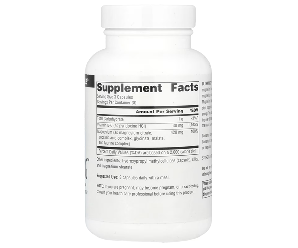 Ультра Маг Source Naturals (Ultra-Mag) веганские капсулы