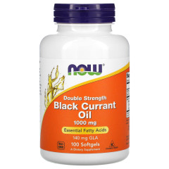Олія із насіння чорної смородини NOW Foods  (Black Currant Oil) 1000 мг 100 капсул