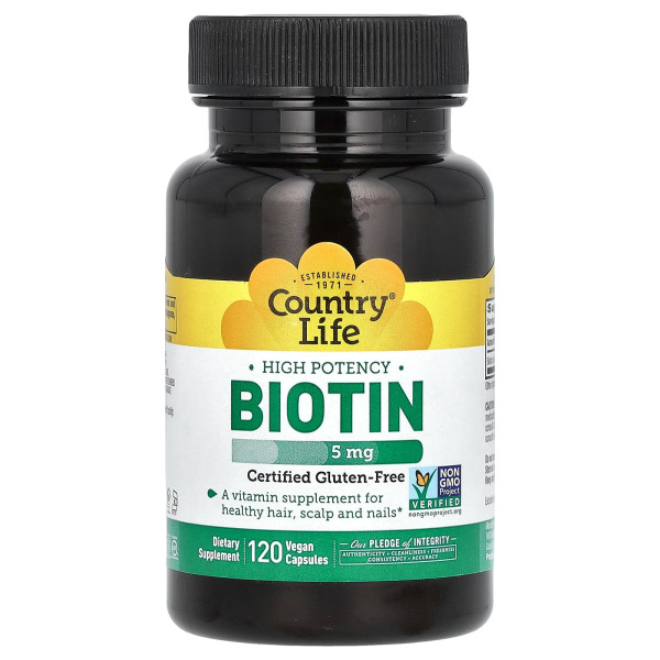 Биотин Country Life (Biotin) 5000 мкг 