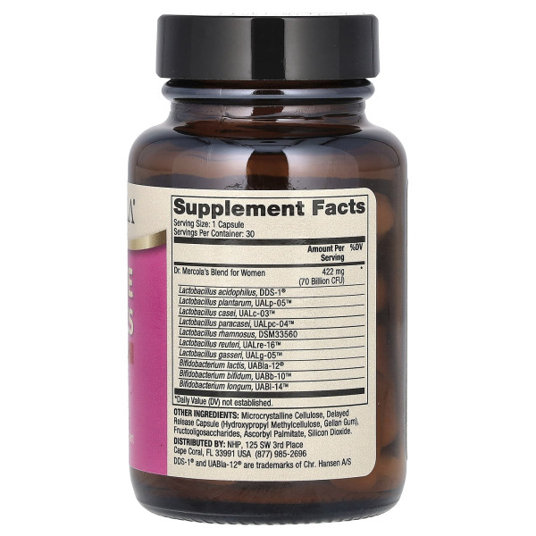 Пробиотики для женщин Dr. Mercola (Probiotics for Women) 70 млрд KOE 30 капсул