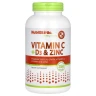 Витамин С + Д3 и цинк NutriBiotic (Vitamin C + D3 & цинк) 250 капсул