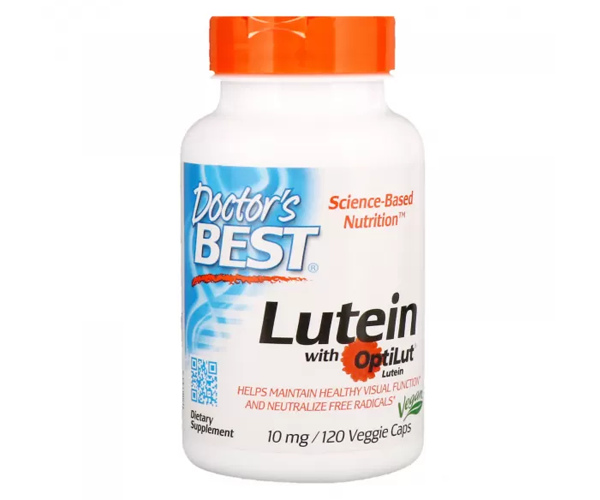 Лютеин Doctor's Best (Lutein with OptiLut) 10 мг 120 капсул 