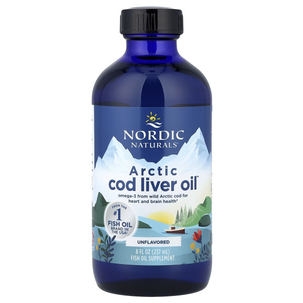 Риб'ячий жир рідкий з печінки арктичної тріски Nordic Naturals (Cod Liver Oil) 