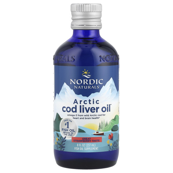 Риб'ячий жир рідкий з печінки арктичної тріски Nordic Naturals (Cod Liver Oil) 