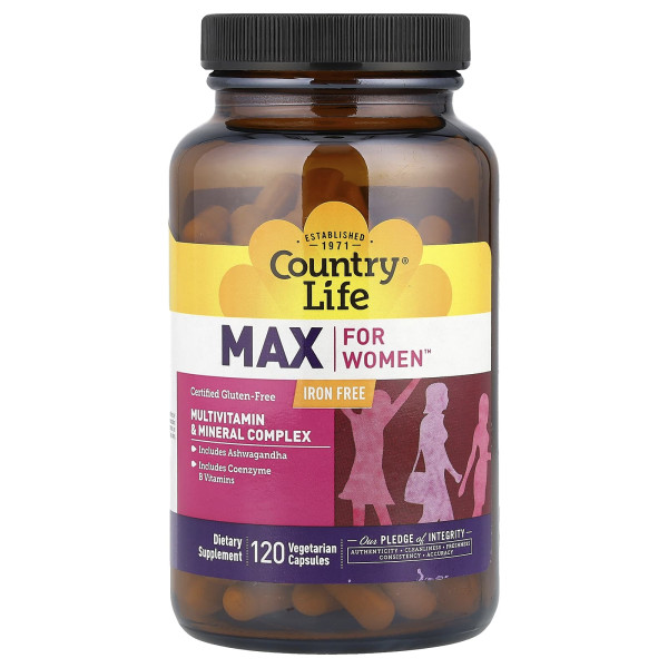 Мультивітаміни для жінок Country Life  (Multivitamin & Mineral) 120 капсул