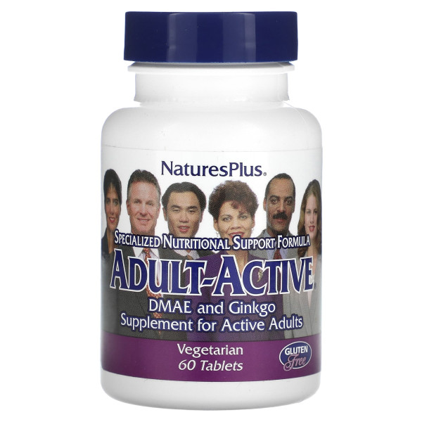 Комплекс для підтримки енергії у дорослих Natures Plus  (Adult-Active) 60 таблеток