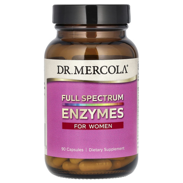 Ферменты полного спектра для женщин Dr. Mercola (Full Spectrum Enzymes For Women) 90 капсул
