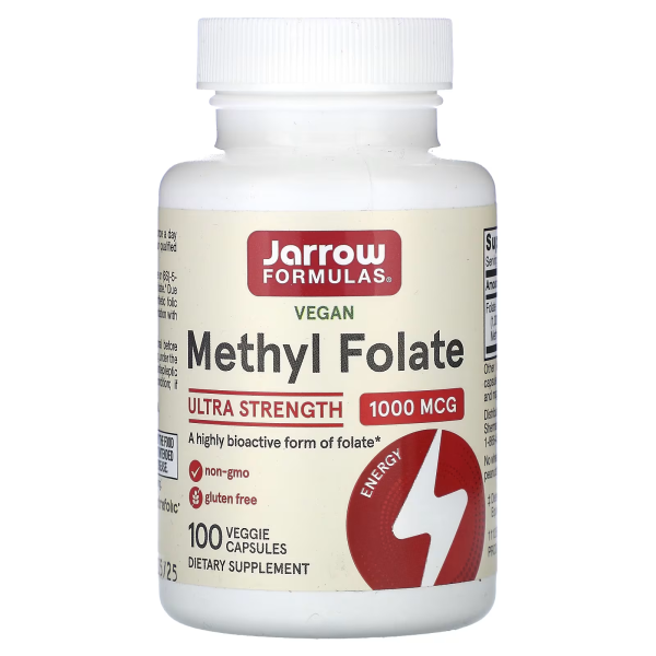 Метил фолиевая кислота Jarrow Formulas (Methyl Folate) 1000 мкг 100 капсул