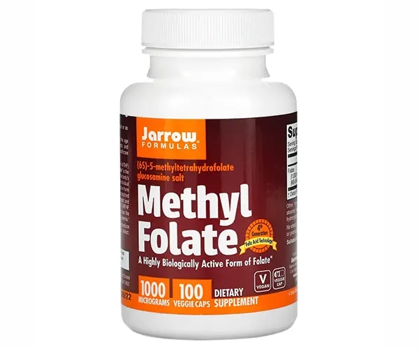 Метил фолиевая кислота Jarrow Formulas (Methyl Folate) 1000 мкг 100 капсул