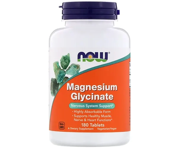 Магний глицинат NOW Foods (Magnesium Glycinate) 180 таблеток
