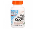Коензим Q10 400 мг з високим ступенем поглинання та біоперином Doctor's Best  (High Absorbnion CoQ10 with Bioperine) 