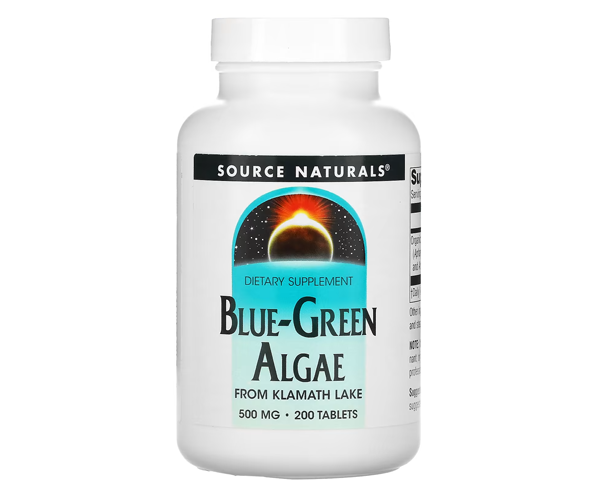Сине-зеленые водоросли Source Naturals (Blue-Green Algae) 500 мг 200 таблеток