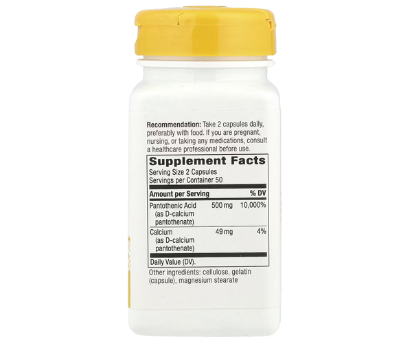 Пантотеновая кислота Nature's Way (Pantothenic acid) 250 мг 100 капсул