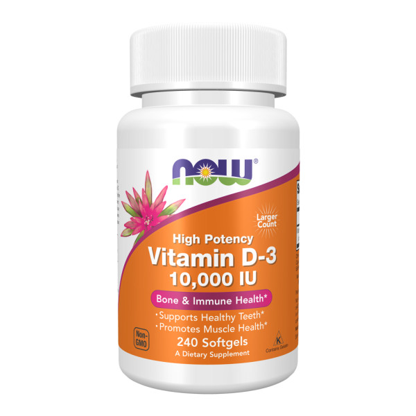 Витамин D3 NOW Foods (Vitamin D3) 10000 МО 240 шт