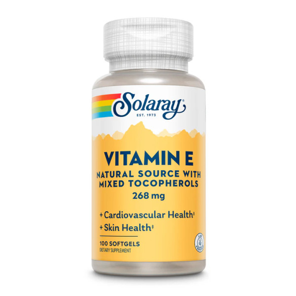 Вітамін E 268 мг Solaray (Vitamin E d-Alpha Tocopherol) 50 м'яких таблеток