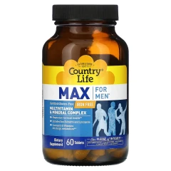 Мультивітаміни для чоловіків Country Life  (Multivitamin & Mineral for Men) 